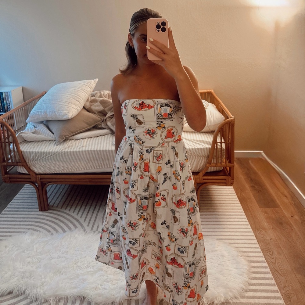 Jessica Simpson Strapless Midi Dress – Size Small worn once